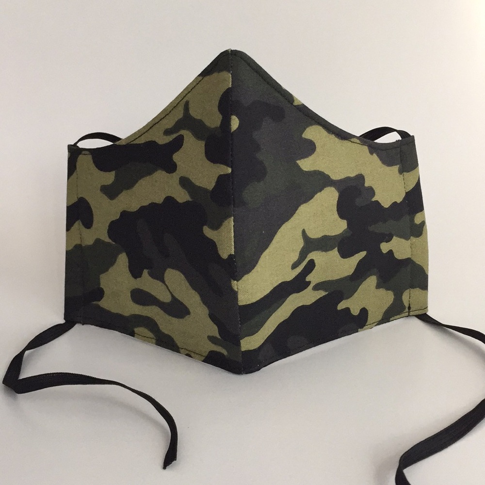 Camo Handmade Fabric Face Mask
